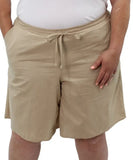 Ladies Plain Washer Cotton Shorts