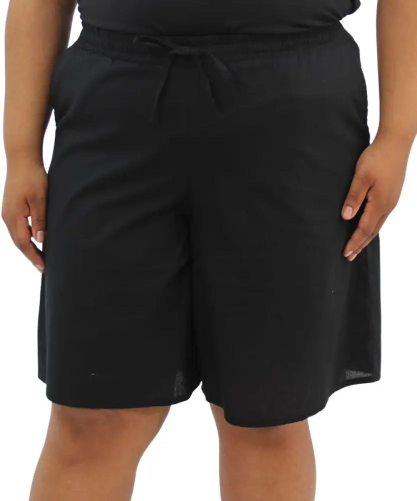Ladies Plain Washer Cotton Shorts | Eagle Clothing | Plus Size | Big & Tall
