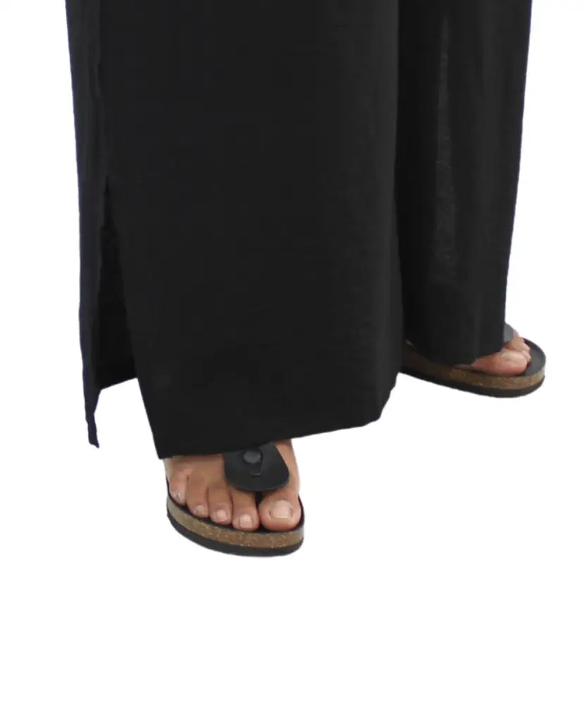 Ladies Plain Wide Leg Slit Pants | Eagle Clothing | Plus Size | Big & Tall