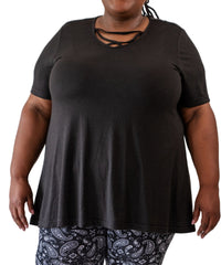 Ladies Plain XCross Neck Top | R279.90 Eagle Clothing Plus Size Big & Tall