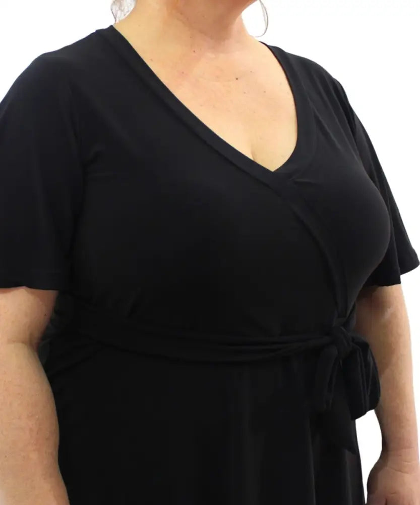 Ladies Plain XOver Wrap Top | Eagle Clothing | Plus Size | Big & Tall