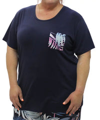 Ladies Pocket Detail PJ Tee | R209.90 | Eagle Clothing | Plus Size | Big & Tall