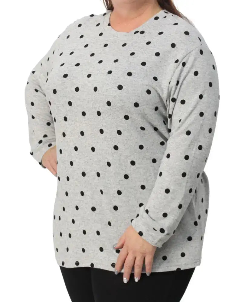 Ladies Polka Dot Tunic | Eagle Clothing | Plus Size | Big & Tall