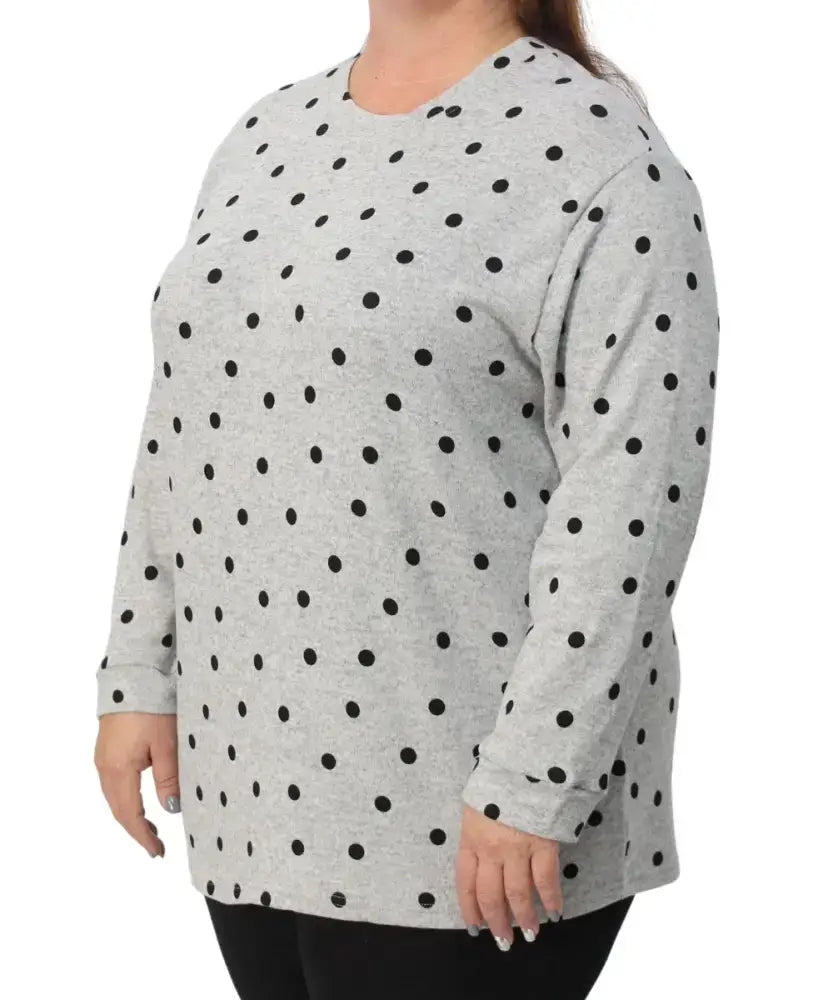 Ladies Polka Dot Tunic | R210 | Eagle Clothing | Plus Size | Big & Tall