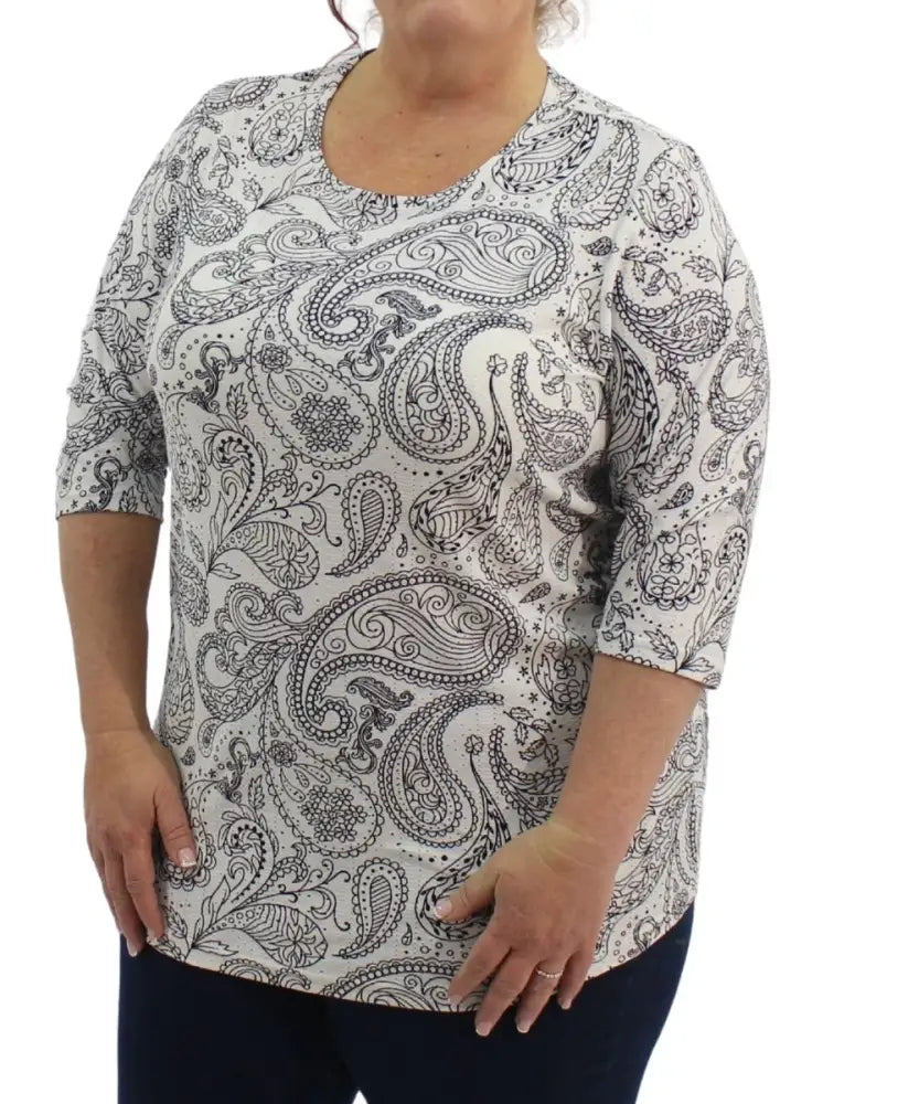 Ladies Printed Anglaise Tunic | R279.90 | Eagle Clothing | Plus Size | Big & Tall