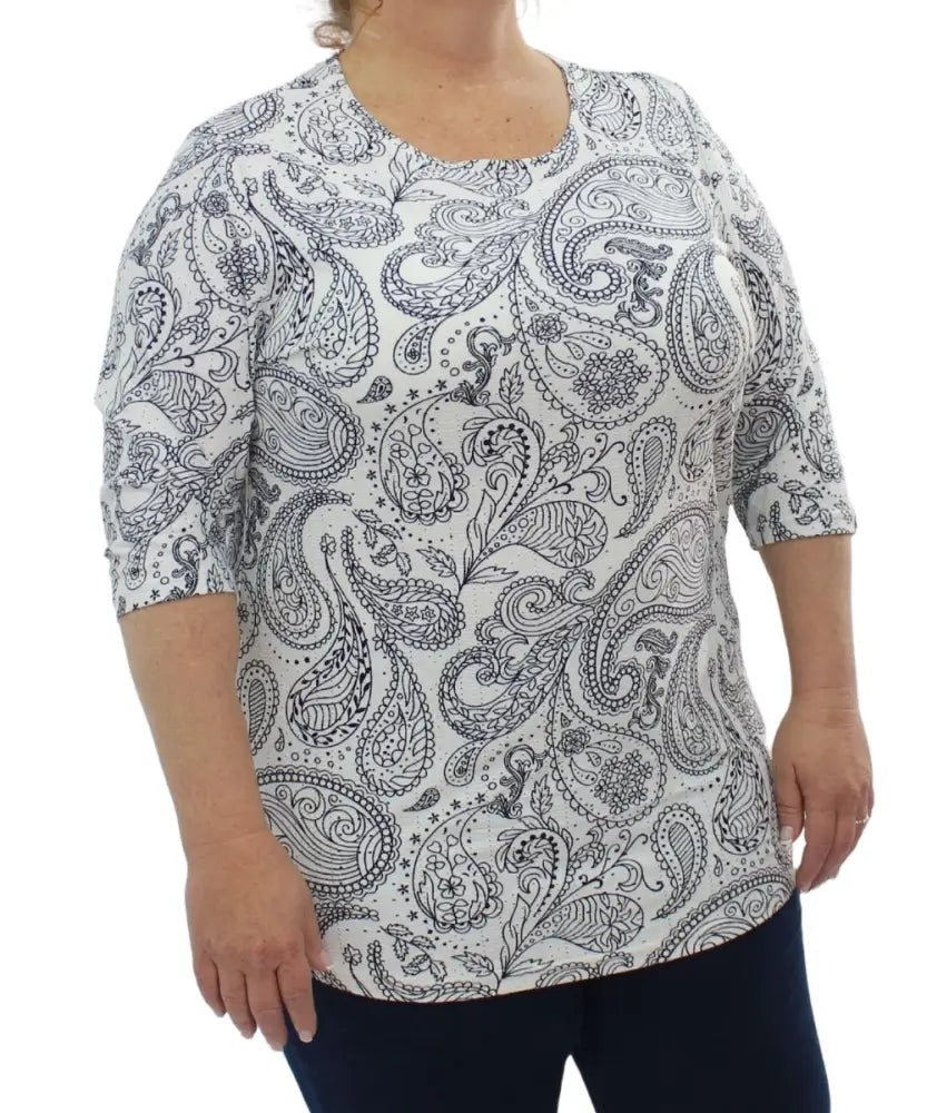 Ladies Printed Anglaise Tunic | Eagle Clothing | Plus Size | Big & Tall