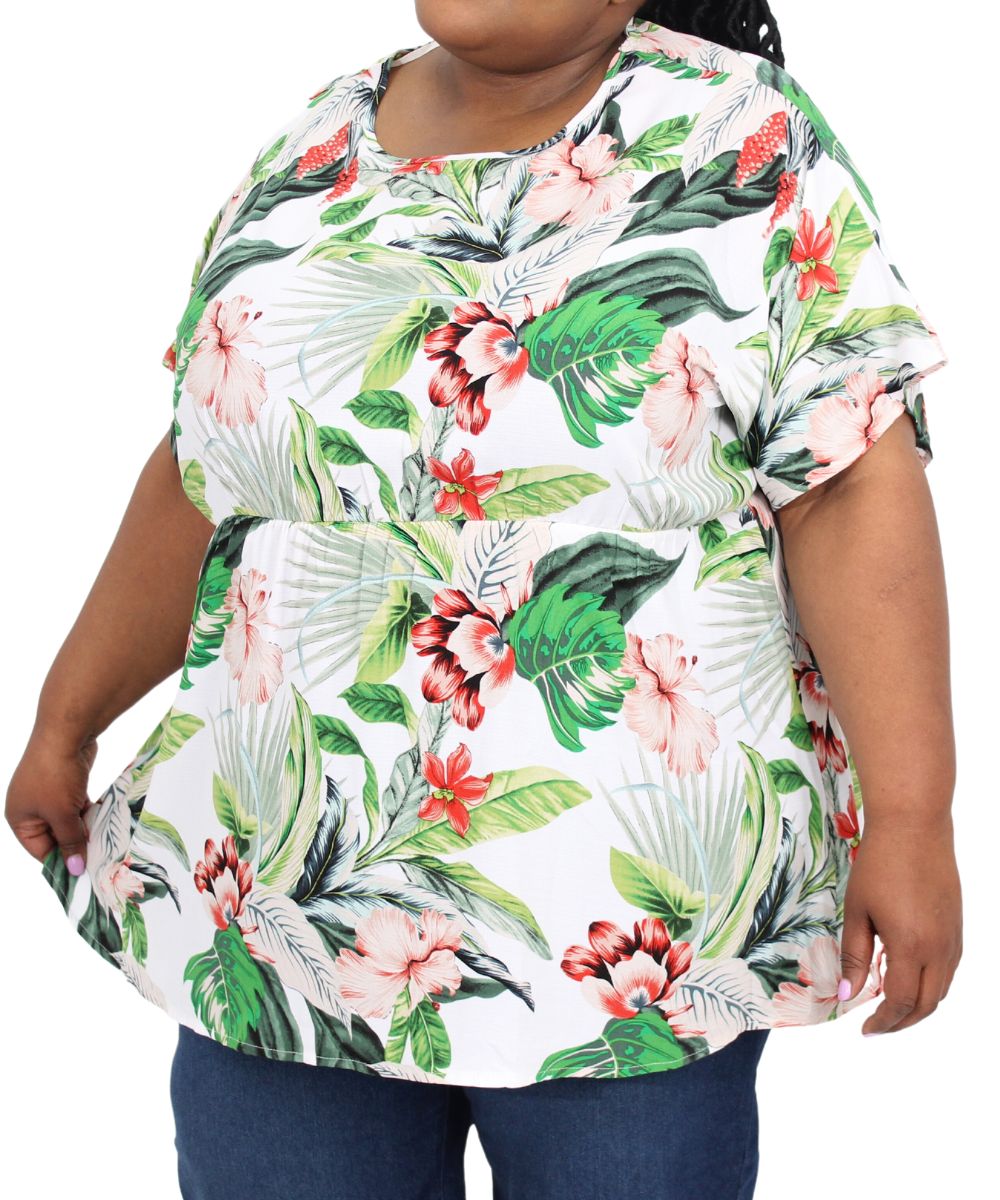 Ladies Printed Babydoll Tunic | R299.90 Eagle Clothing Plus Size Big & Tall