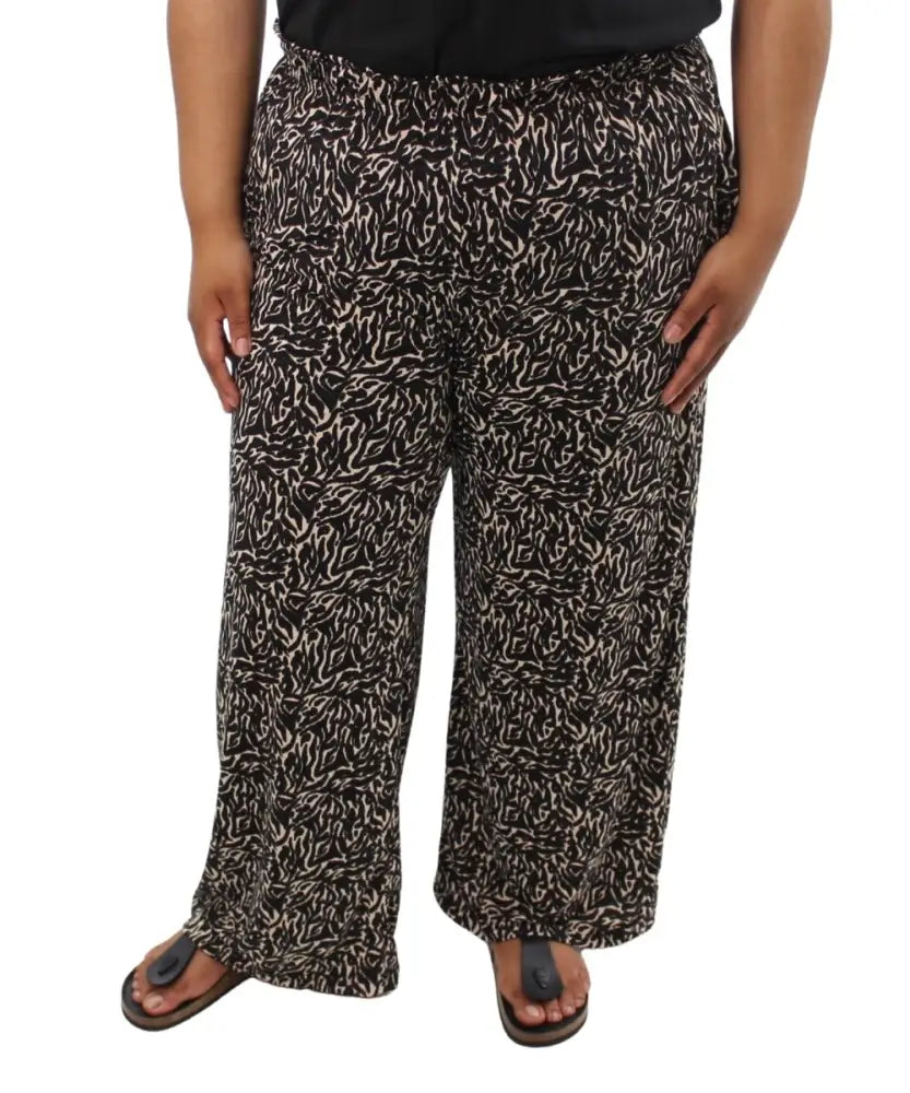 Ladies Printed Bon Bon Capri | Eagle Clothing | Plus Size | Big & Tall