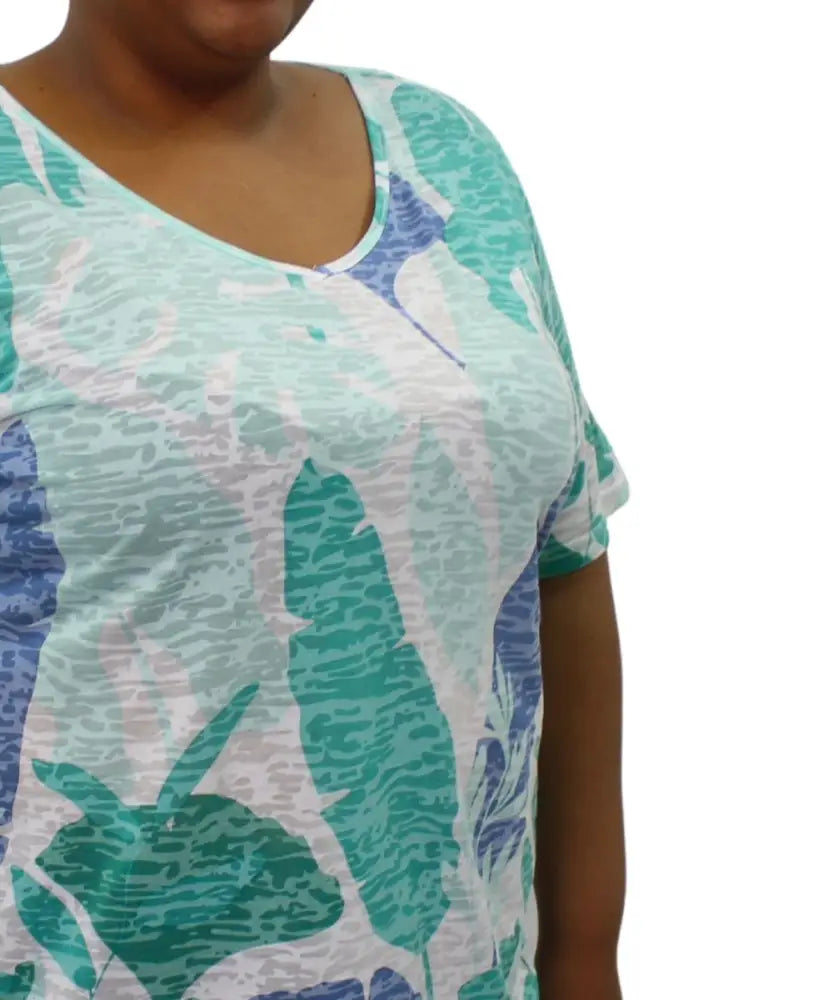 Ladies Printed Burnout Tee | Eagle Clothing | Plus Size | Big & Tall