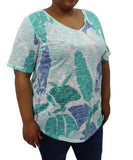 Ladies Printed Burnout Tee | Eagle Clothing | Plus Size | Big & Tall