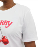 Ladies Printed Cherry Tee