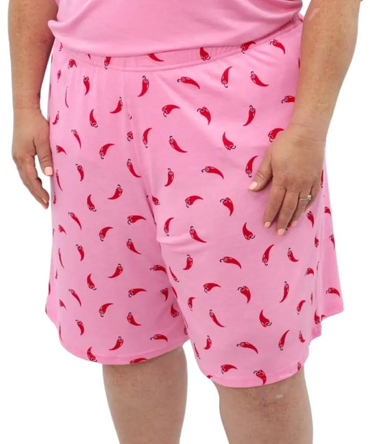 Ladies Printed Chilli PJ Shorts