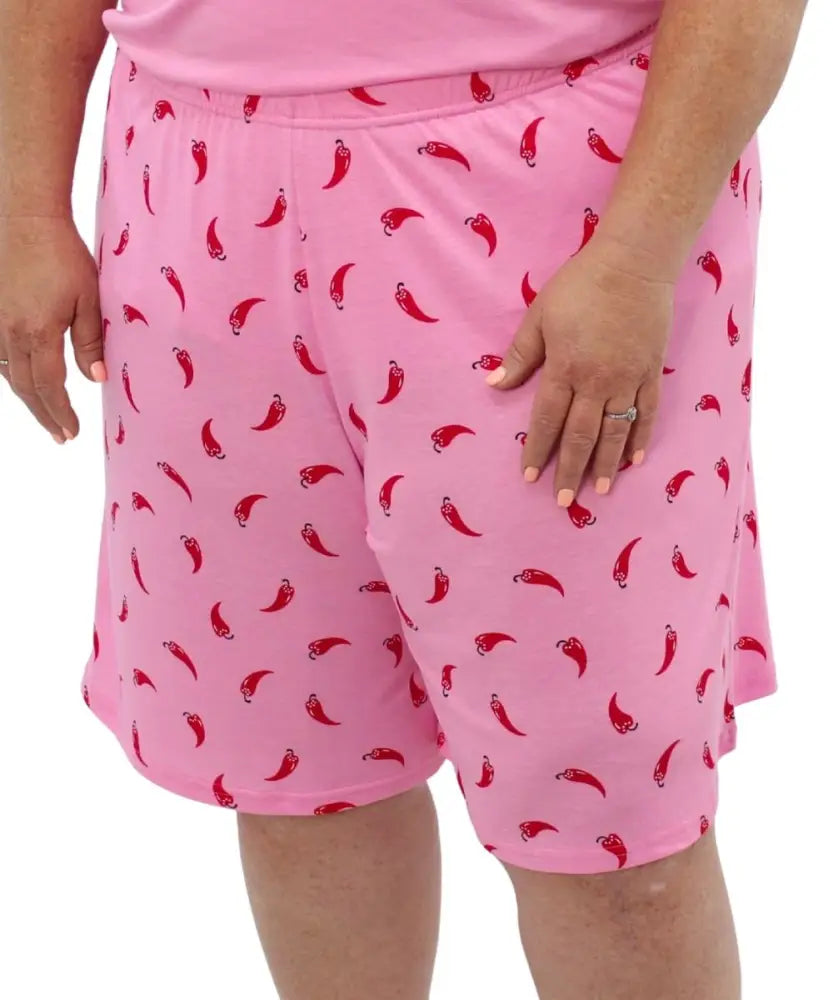 Ladies Printed Chilli PJ Shorts
