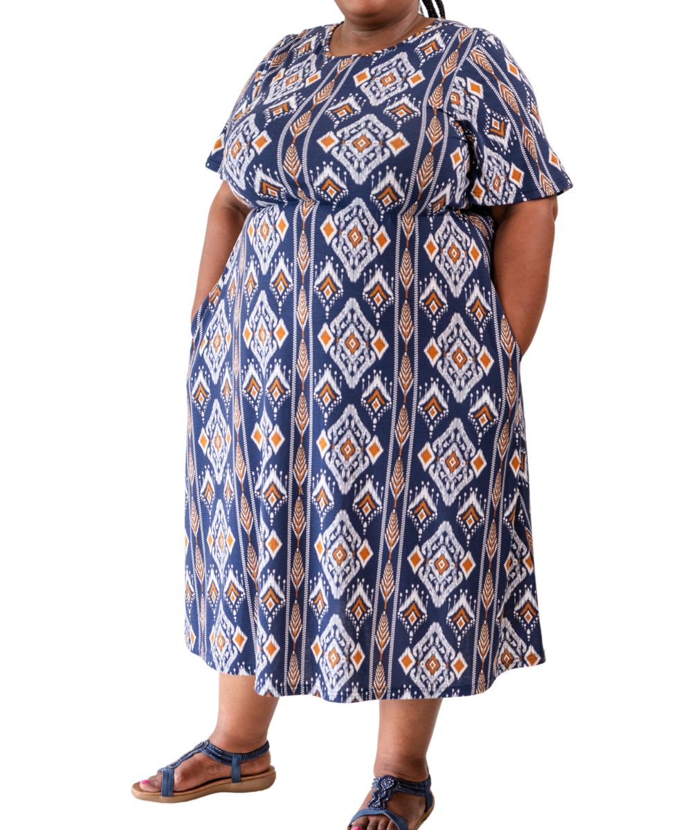Ladies Printed Dress | R449.90 Eagle Clothing Plus Size Big & Tall