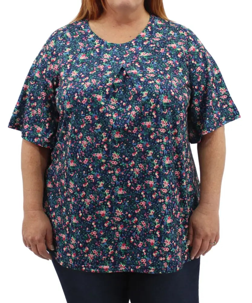 Ladies Printed Fancy Tunic | Eagle Clothing | Plus Size | Big & Tall