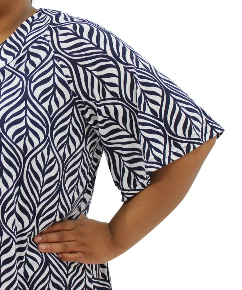 Ladies Printed Fancy Tunic | Eagle Clothing | Plus Size | Big & Tall