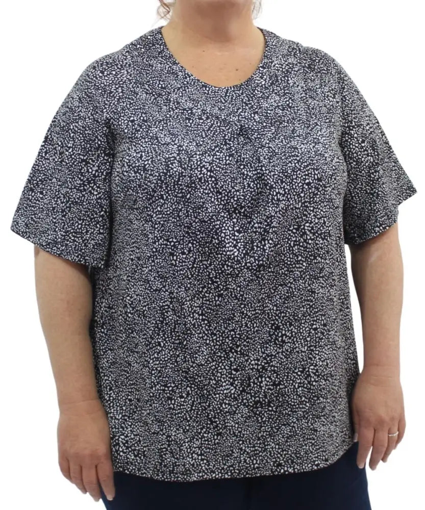 Ladies Printed Fancy Tunic | Eagle Clothing | Plus Size | Big & Tall