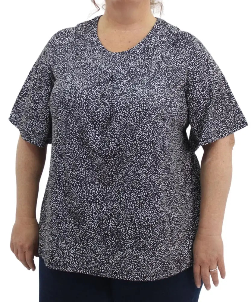 Ladies Printed Fancy Tunic | Eagle Clothing | Plus Size | Big & Tall