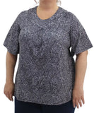 Ladies Printed Fancy Tunic | Eagle Clothing | Plus Size | Big & Tall