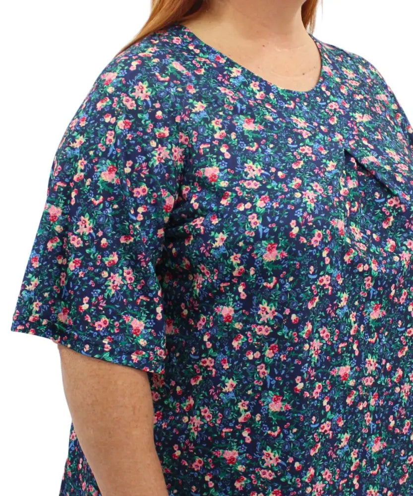 Ladies Printed Fancy Tunic | Eagle Clothing | Plus Size | Big & Tall