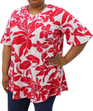Ladies Printed Fancy Tunic | Eagle Clothing | Plus Size | Big & Tall