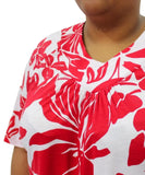 Ladies Printed Fancy Tunic | Eagle Clothing | Plus Size | Big & Tall