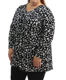 Ladies Printed Fancy Tunic | Eagle Clothing | Plus Size | Big & Tall