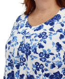 Ladies Printed Fancy Tunic | Eagle Clothing | Plus Size | Big & Tall