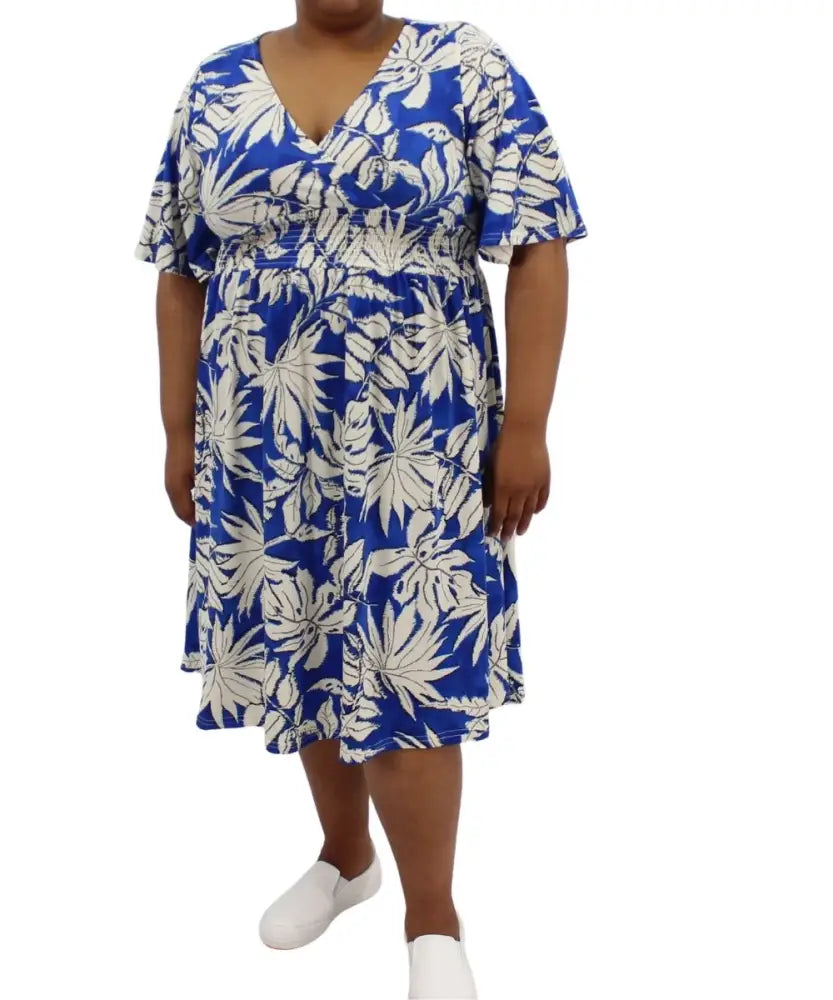 Ladies Printed Flare Dress | Eagle Clothing | Plus Size | Big & Tall