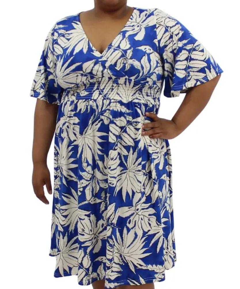 Ladies Printed Flare Dress | Eagle Clothing | Plus Size | Big & Tall