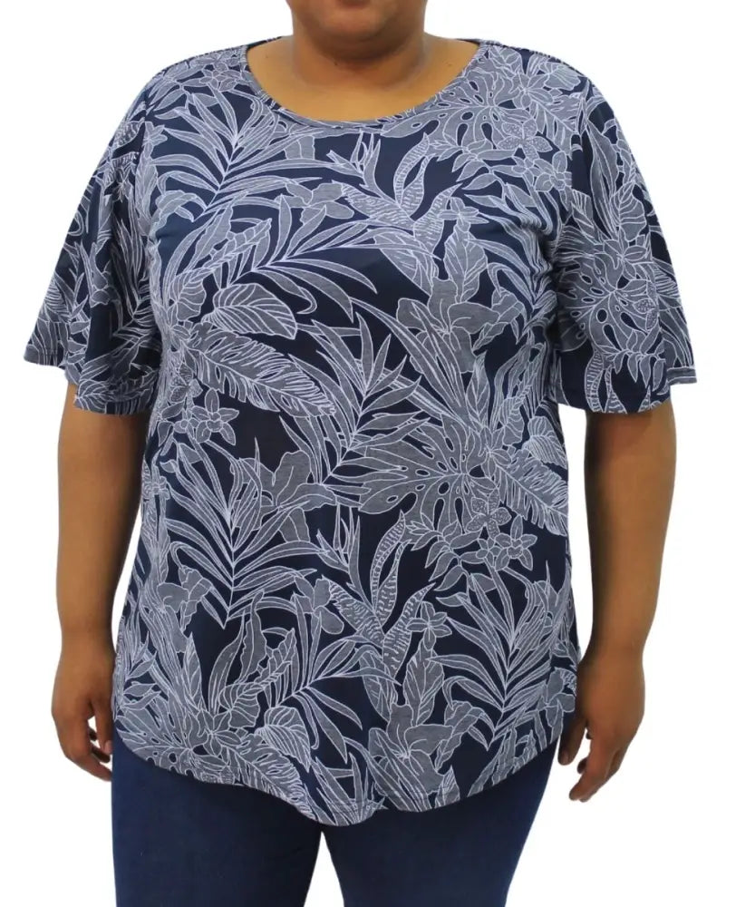 Ladies Printed Flare Sleeve Tunic | R299.90 | Eagle Clothing | Plus Size | Big & Tall