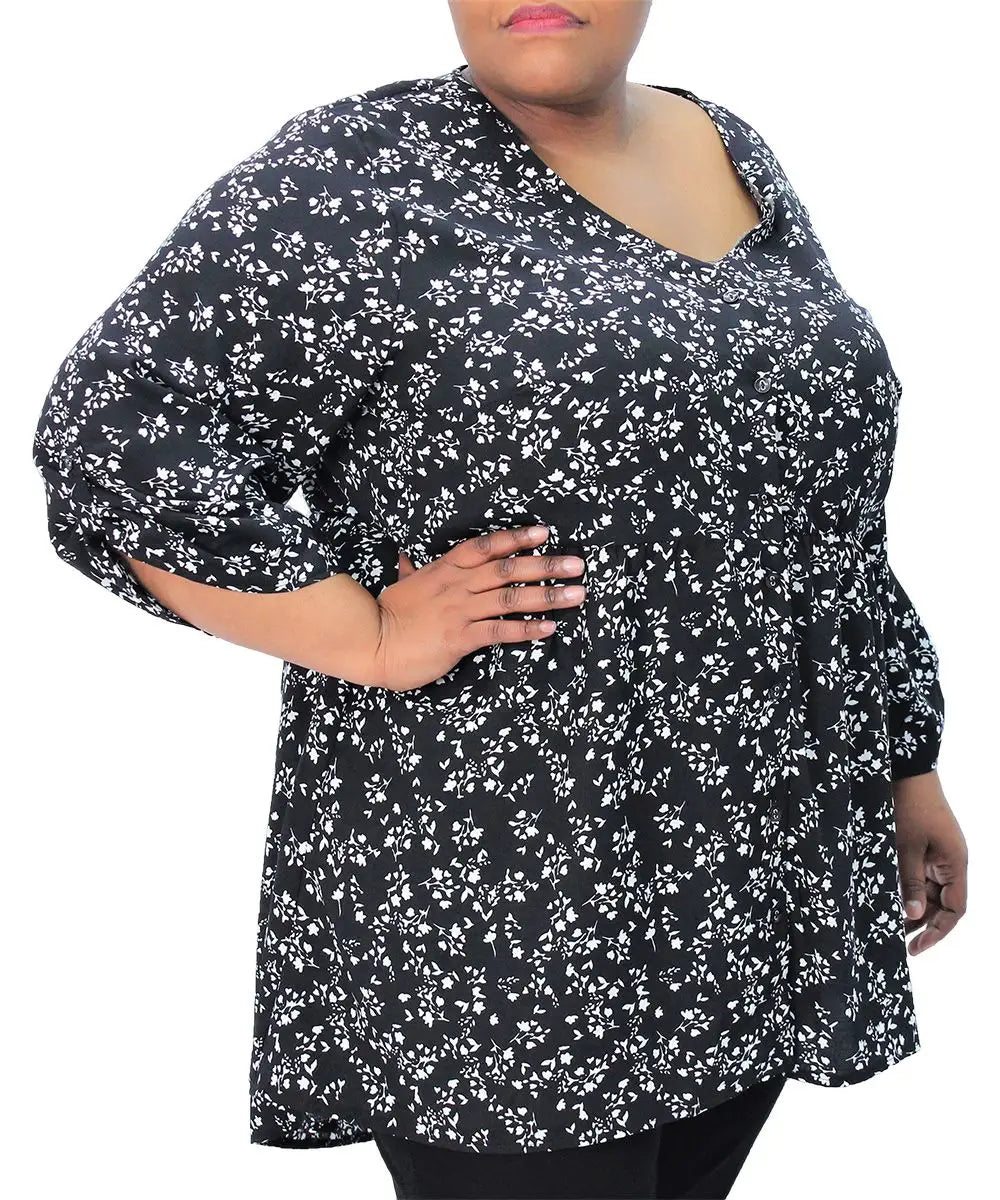 Ladies Printed Floral Blouse | R239.90 Eagle Clothing Plus Size Big & Tall