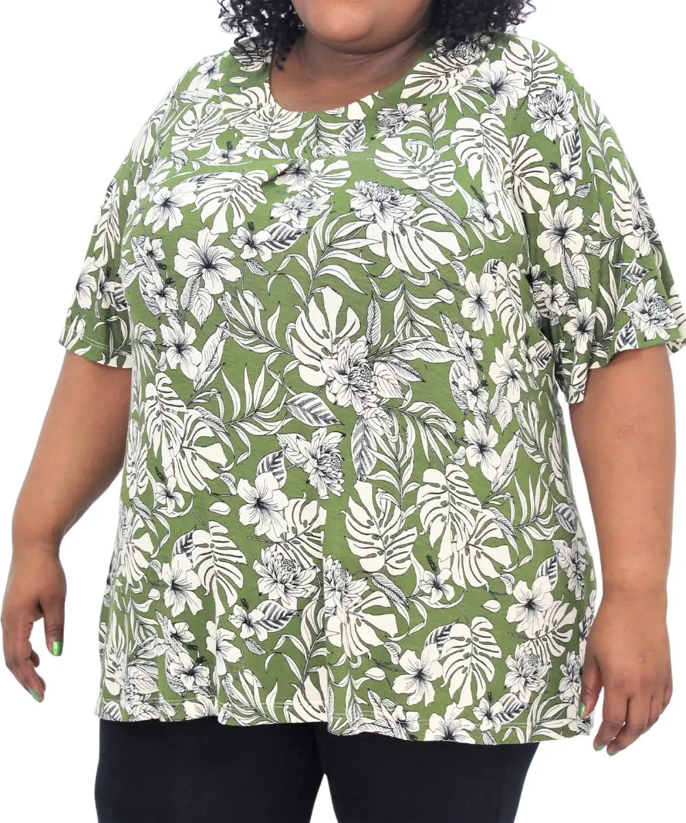 Ladies Printed Floral Fancy Tunic | R349.90 Eagle Clothing Plus Size Big & Tall
