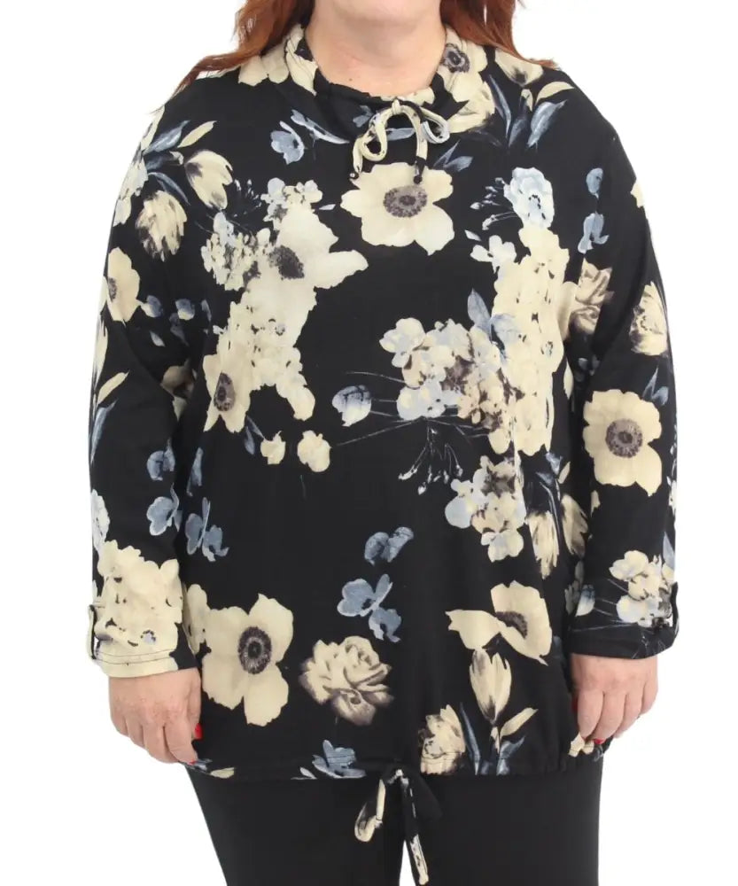 Ladies Printed Funnel Neck Top | R349.90 | Eagle Clothing | Plus Size | Big & Tall