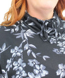 Ladies Printed Funnel Neck Top | Eagle Clothing | Plus Size | Big & Tall