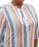 Ladies Printed Henly Tab Top | Eagle Clothing | Plus Size | Big & Tall