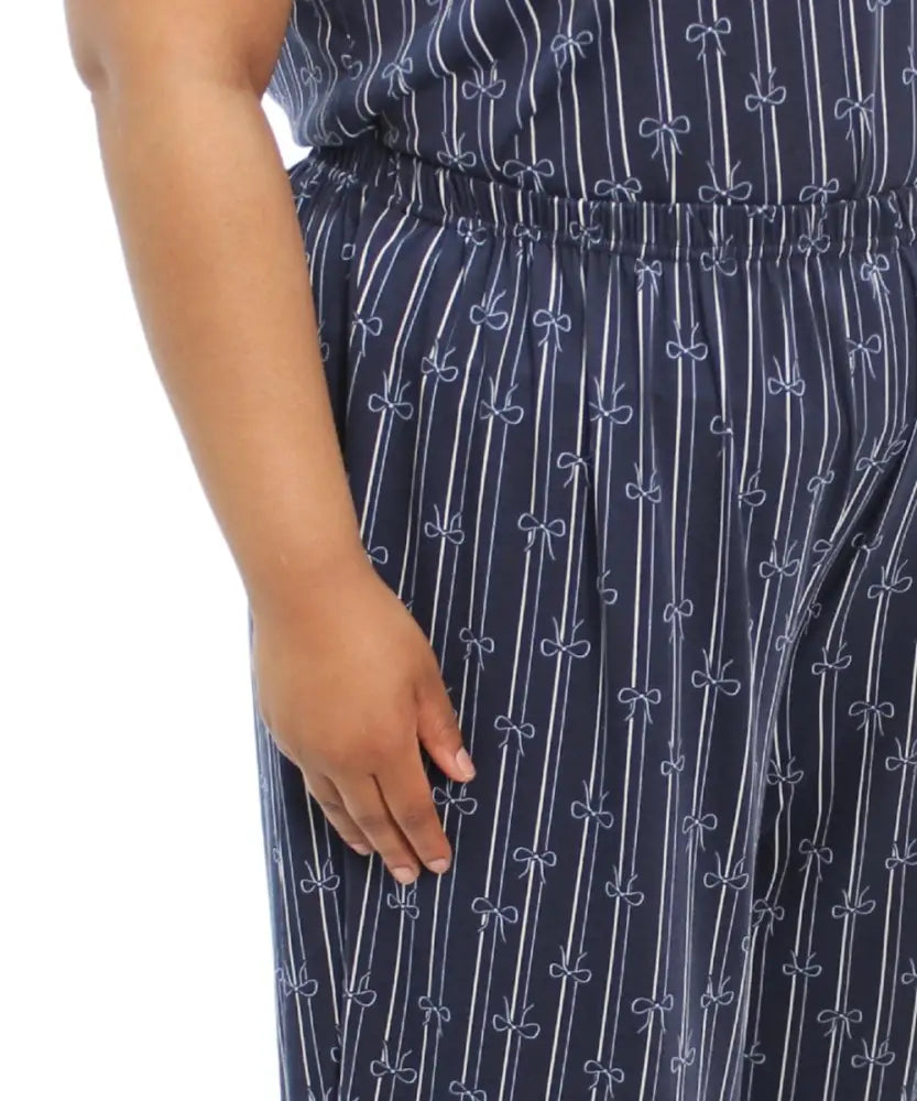 Ladies Printed Knit PJ Capri | Eagle Clothing | Plus Size | Big & Tall