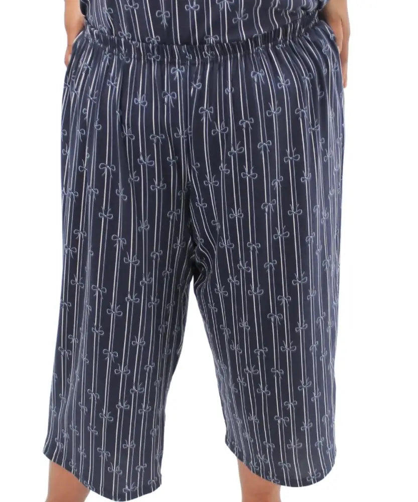 Ladies Printed Knit PJ Capri | Eagle Clothing | Plus Size | Big & Tall