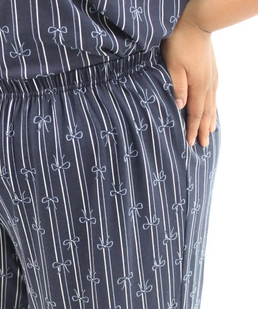 Ladies Printed Knit PJ Capri | Eagle Clothing | Plus Size | Big & Tall