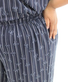 Ladies Printed Knit PJ Capri | Eagle Clothing | Plus Size | Big & Tall