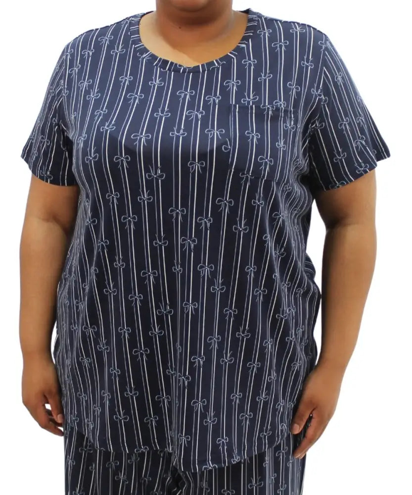 Ladies Printed Knit PJ Top | Eagle Clothing | Plus Size | Big & Tall