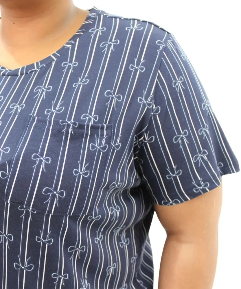 Ladies Printed Knit PJ Top | Eagle Clothing | Plus Size | Big & Tall