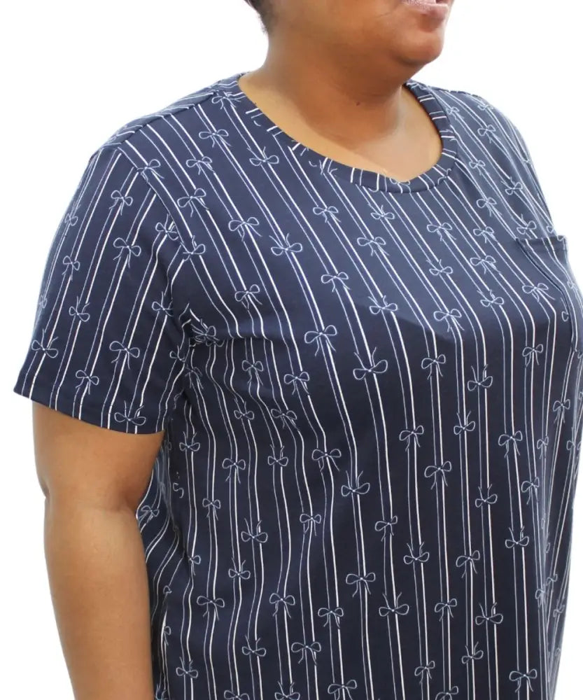 Ladies Printed Knit PJ Top | Eagle Clothing | Plus Size | Big & Tall