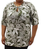 Ladies Printed Peasant Ladder Top | Eagle Clothing | Plus Size | Big & Tall
