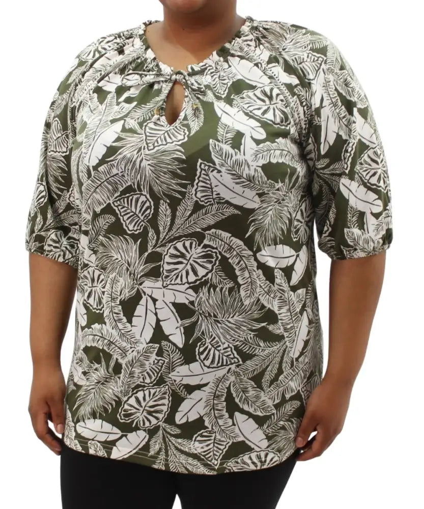 Ladies Printed Peasant Ladder Top | R359.90 | Eagle Clothing | Plus Size | Big & Tall