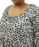 Ladies Printed Peasant Top | Eagle Clothing | Plus Size | Big & Tall