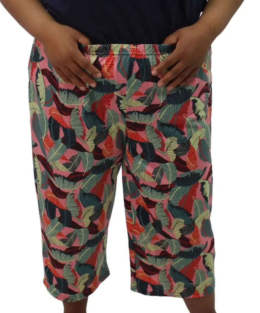 Ladies Printed PJ Capri | Eagle Clothing | Plus Size | Big & Tall