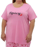 Ladies Printed PJ Top