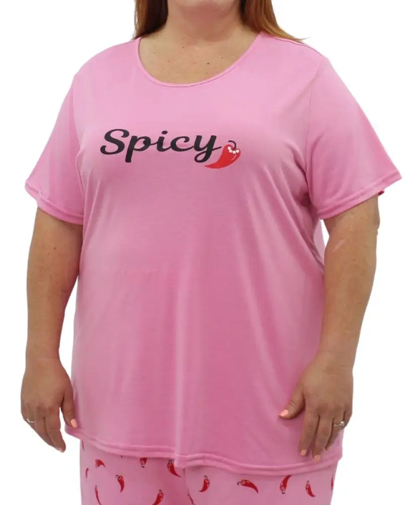 Ladies Printed PJ Top