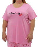 Ladies Printed PJ Top